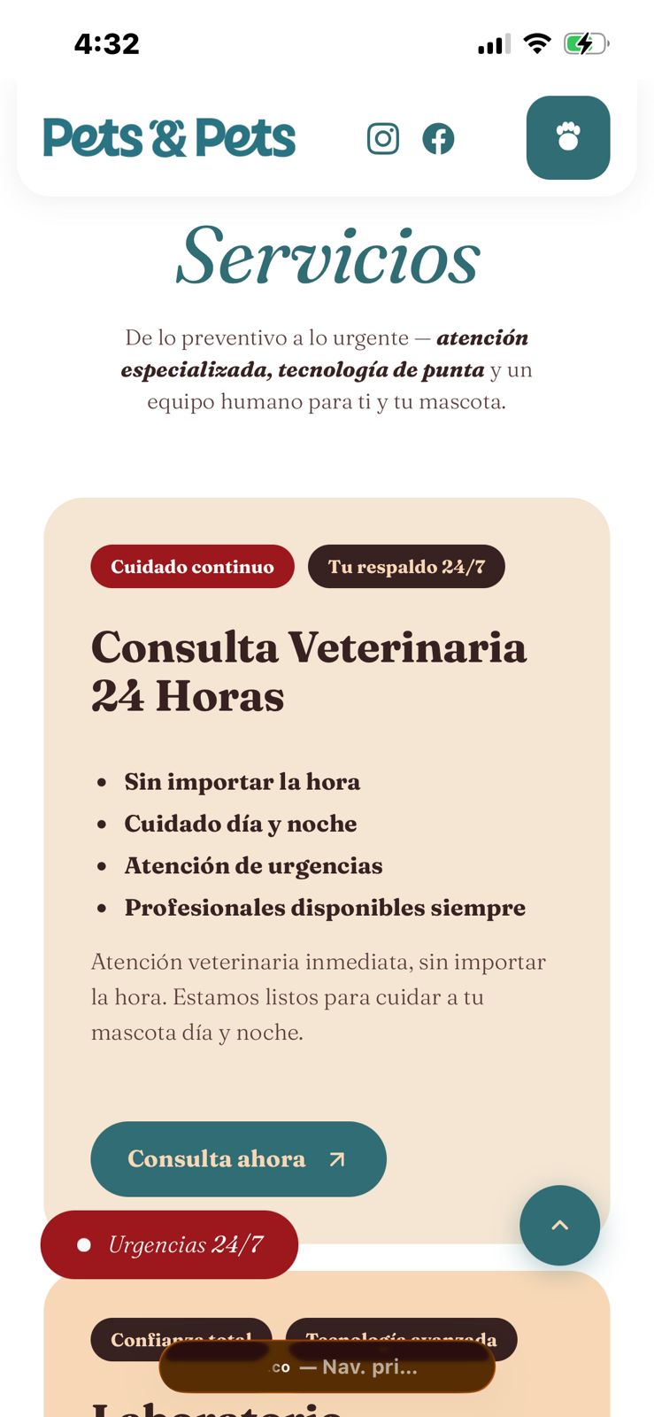 Pets & Pets servicios móvil