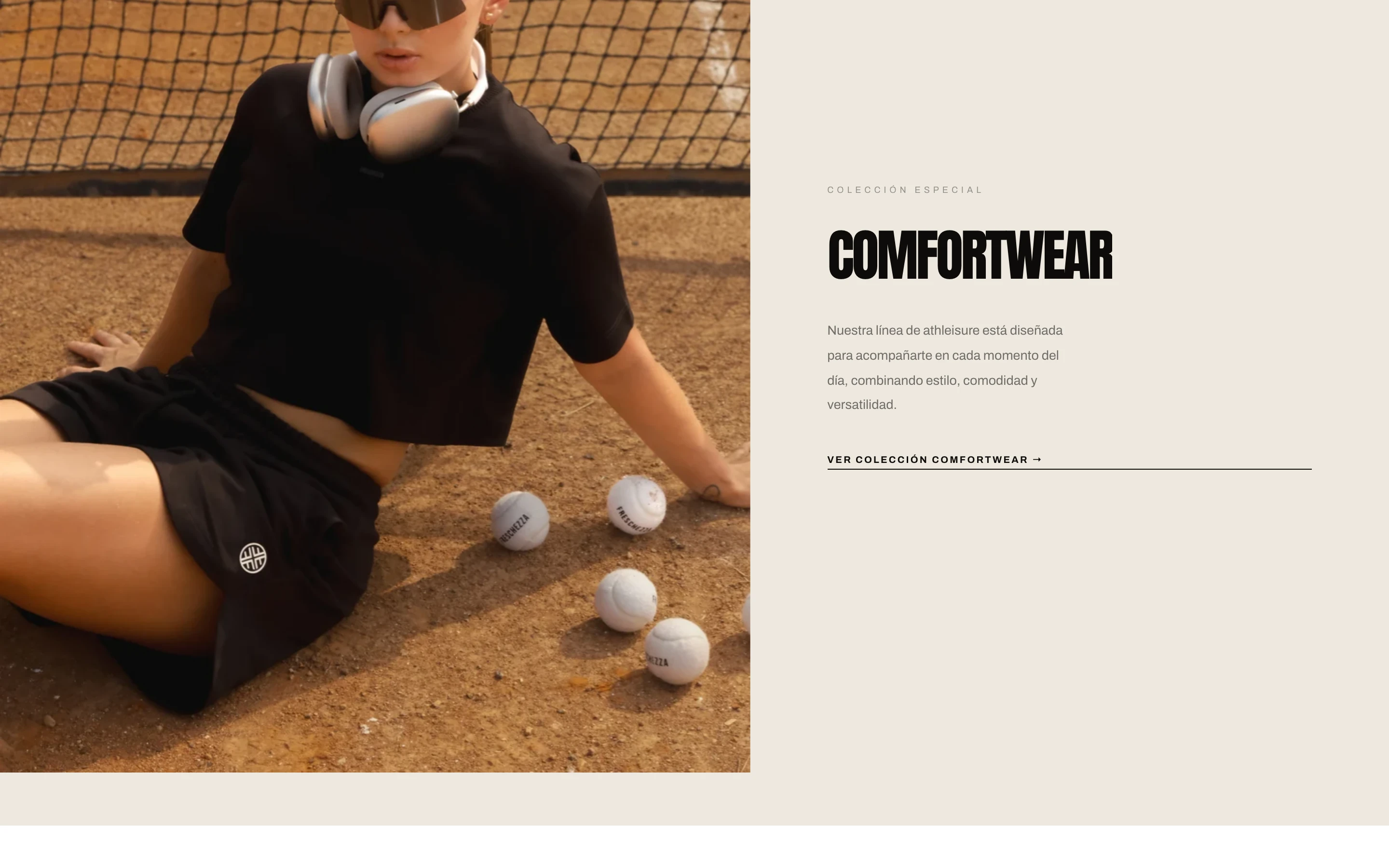 Sección de colección especial Comfortwear de Casa 98