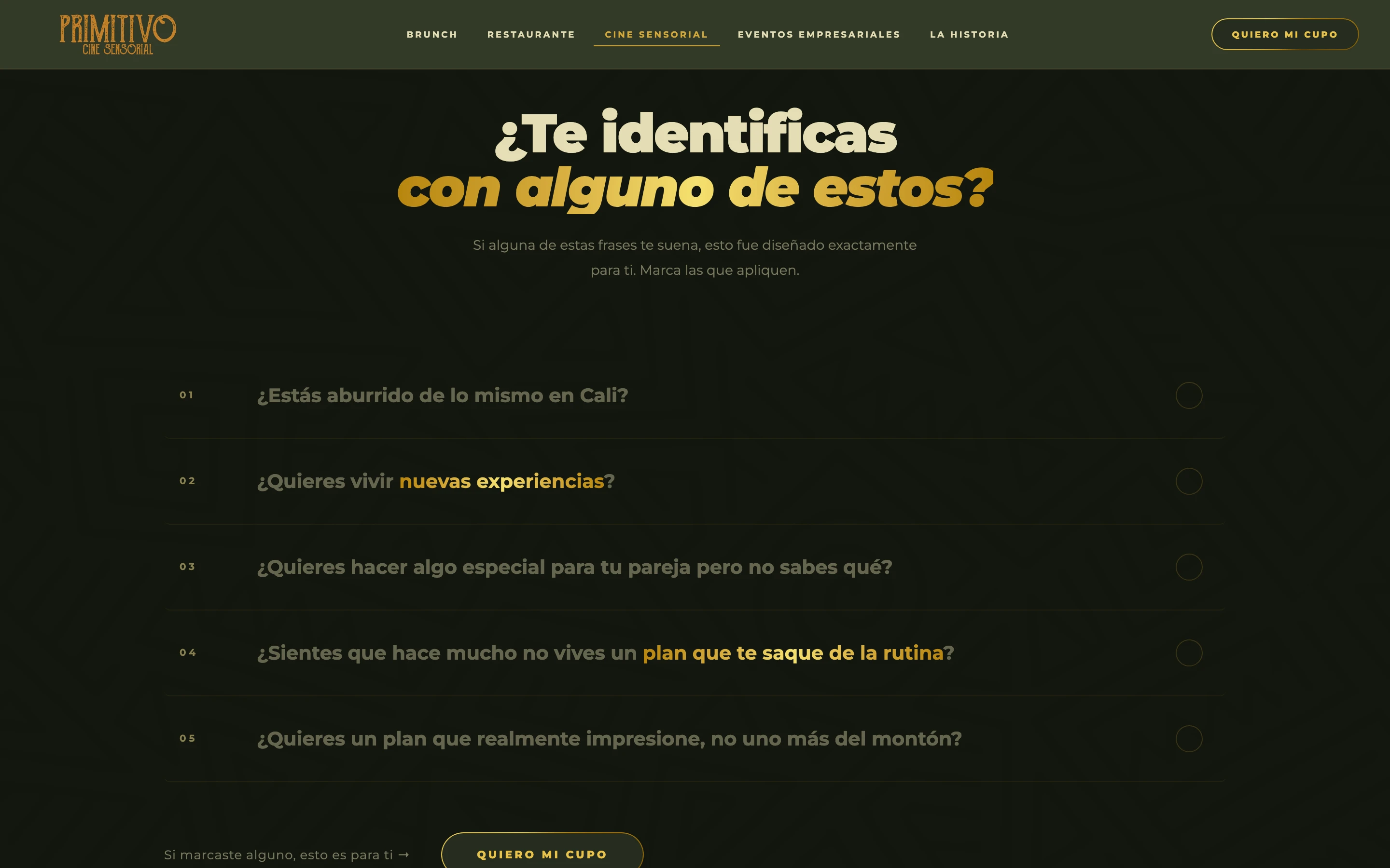 Sección interactiva ¿Te identificas con alguno de estos?