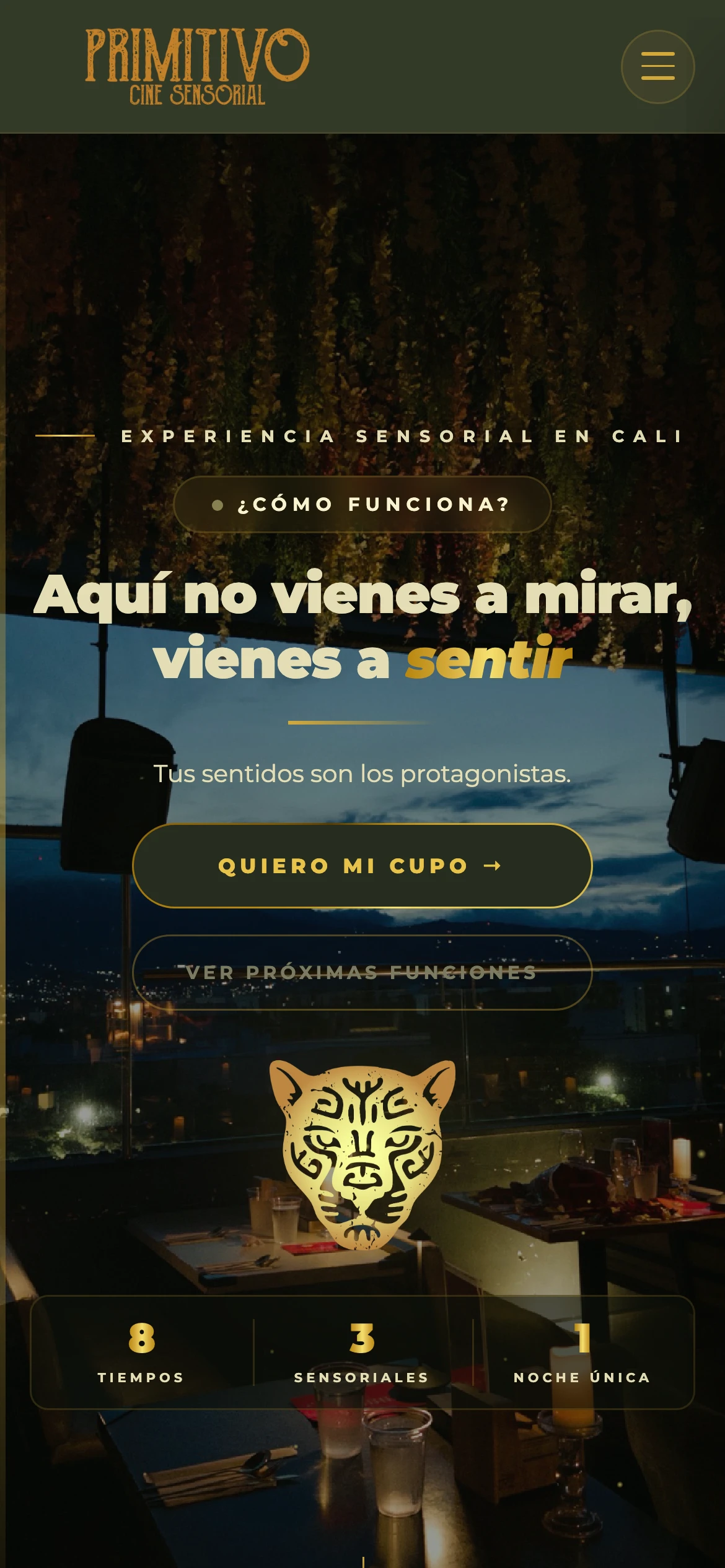 Primitivo Sensorial: vista en celular
